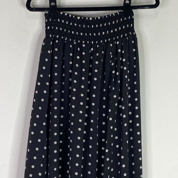 L'ATISTE by Amy Polka Dot Summer Beach Maxi Skirt Women's Size Small - Picture 4 of 9